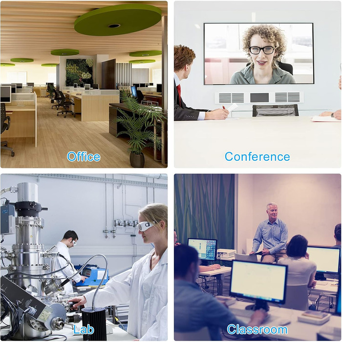 Мережевий фільтр 10 розеток з захистом від перенапруги, з вимикачем та поворотними кріпленнями, металевий корпус (білий)