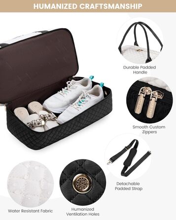 Спортивна дорожня сумка LOVEVOOK для жінок, велика, ручна поклажа, для подорожей, вихідних, сімейного відпочинку, сумка для лікарні/перевдягання, сауна, басейн, XXL, 2 шт. (Бежевий, Чорний)