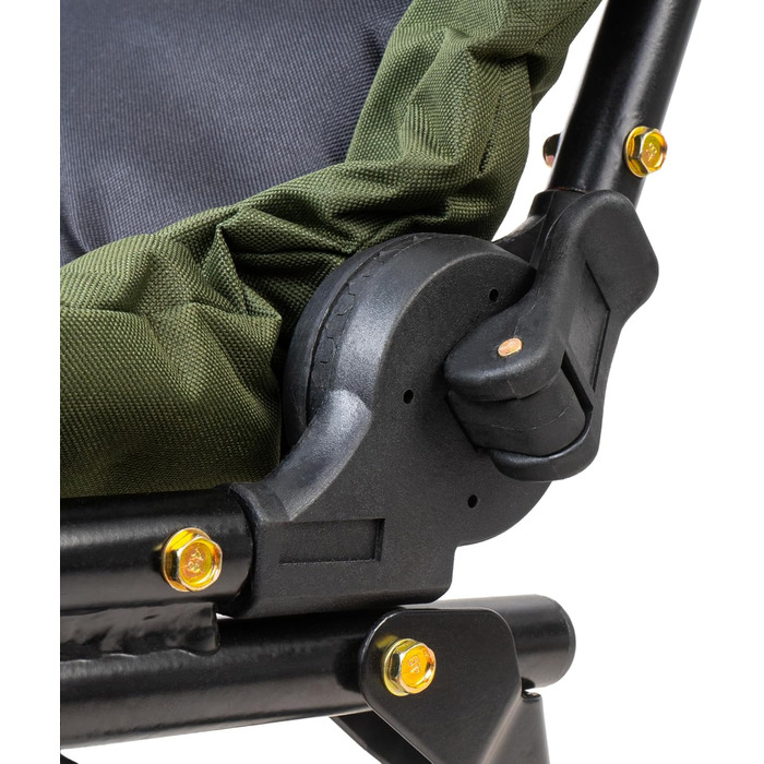 Крісло розкладне CampFeuer Angelstuhl для кемпінгу, риболовлі та відпочинку на природі (темно-зелений/чорний)