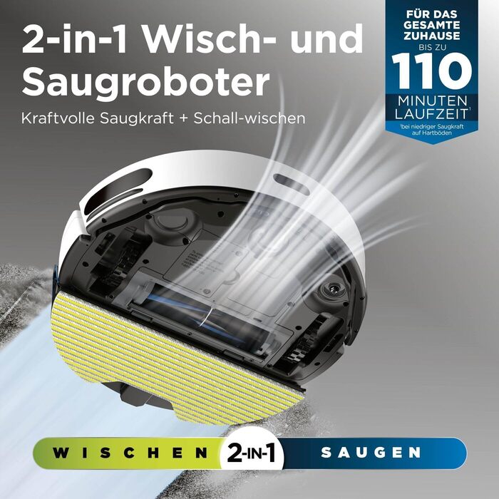 Робот-пилосос Shark Matrix Plus 2-в-1 з функцією миття та станцією самоочищення, самостійно очищається, для шерсті тварин, килима та твердих підлог, 14,5 см (стандартний, білий)