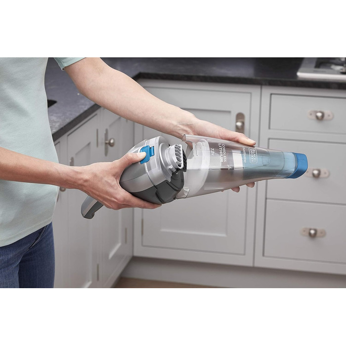 Акумуляторний пилосос ручний BLACK+DECKER Dustbuster 7.2V (NVC215W) - безмішковий, з насадкою та зарядним пристроєм