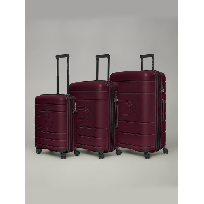 Набір валіз REDOLZ Essentials 11 Trolley Set 3-teilig темно-синій 56 см (Burgundy, розширюваний)