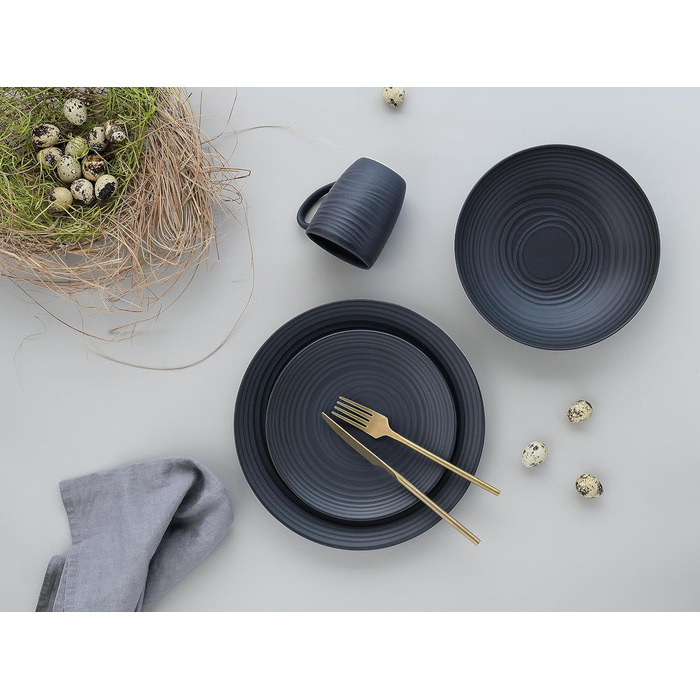 Набір посуду Creatable Serie Lava Stone: 6 предметів, кераміка, для дому, Made in Portugal