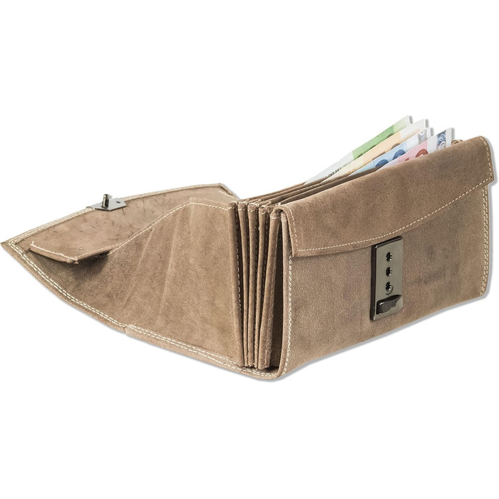Woodland® Pro Waiter's Pouch with Ladder Lock, Finest Cowhide Nappa Leather, BLACK