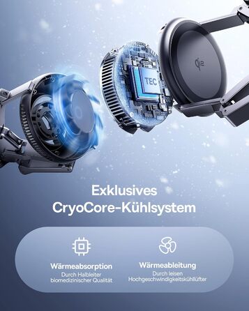 Baseus EnerFill 3-в-1 Бездротова Зарядка з Охолодженням TEC, 22.5W, для Apple Watch, iPhone 16/15/14/13/12 Pro Max, AirPods, з 45W Швидкою Зарядкою