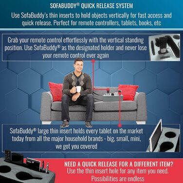 Sofa-Buddy Practical Couch Cup Holder, Couch Coaster, Sofa Cup Holder - The perfect couch accessory