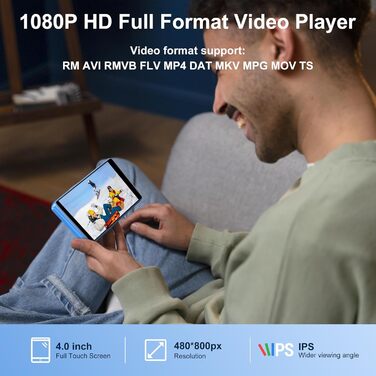 MP3 плеєр SWOFY 80GB з Bluetooth, WiFi, сенсорним екраном 4.0