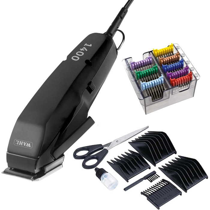 Машинка для стрижки собак Agrarzone Edition Wahl 1400 з набором гребінців - тиха професійна машинка Moser для маленьких собак, як Йоркширський тер'єр, ергономічна та довговічна