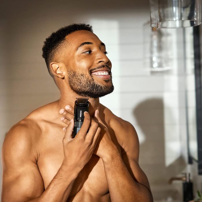 Набір для догляду за бородою MANSCAPED® The Beard Hedger® Advanced: тример, шампунь, кондиціонер, масло, гребінець