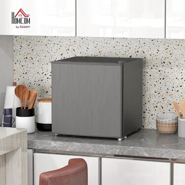 Mini морозильна камера HOMCOM 35 л, електрична, окремо стояча, сіра