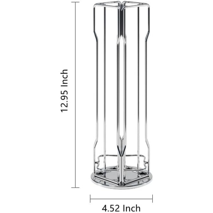 Тримач для капсул Nespresso Vertuo Sevenline – органайзер карусель на 20 капсул (срібний)