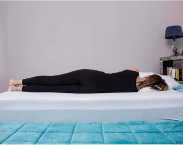Genius eazzzy Pillow 80x80 cm - orthopedic sleeping pillow for restful sleep with hypoallergenic cover made of Aloe Vera + milk fibers | washable & dryer-safe