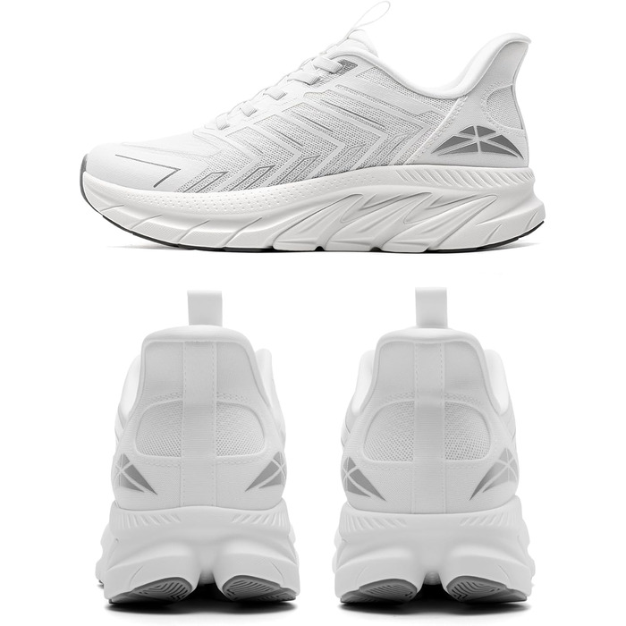 Жіночі спортивні сліпони ALLSWIFIT: зручні, дихаючі, з антиковзкою підошвою, для бігу, тенісу, фітнесу та крос-тренінгу, розмір 40.5 EU, білі