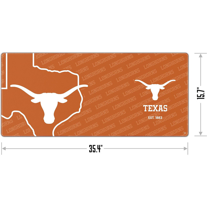 Килимок для миші та підкладка на стіл YouTheFan NCAA Texas Longhorns Logo Series
