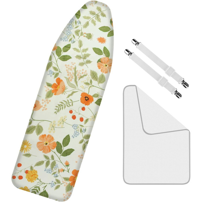 Покриття для прасувальної дошки Philorn 120x40 см для парогенератора, з тепловим відбиттям та функцією швидкої прасування, з сіткою та гумкою, підходить для прасувальних дошок 38-45 см x 130-140 см (світло-зелений)