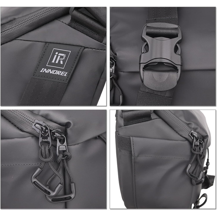 Сумка для камери INNOREL CB0611: водонепроникна, для DSLR/SLR/Mirrorless, з кріпленням для штатива, 6 літрів, чорна