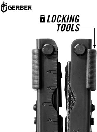 Мультитул Gerber MP600 Full-Size, 14 функцій, чорний, нейлоновий чохол, одноручне відкривання