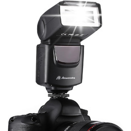 Спалах для камери PowerExtra DF-400: професійний, сумісний з Canon, Nikon, Pentax, Samsung, Fujifilm, Olympus, Panasonic, Sigma, Minolta, Leica, Ricoh, DSLR та цифровими камерами