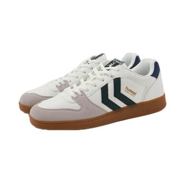 Кросівки Hummel для гандболу з шнурівкою, розмір 38 EU, білий, темно-синій, півонія