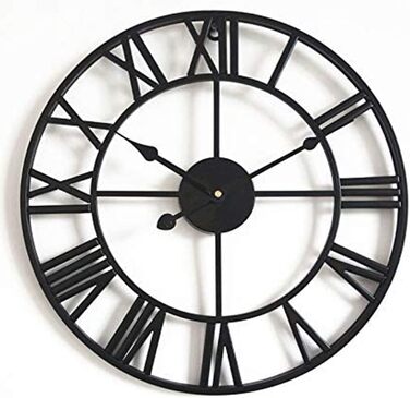 ACCSHINE Wall Clock Large No Ticking Noise Silent 40cm Roman Numerals Quartz Battery Operated Wall Clock Easy to Read for Living Room Kitchen Bedroom Office School
