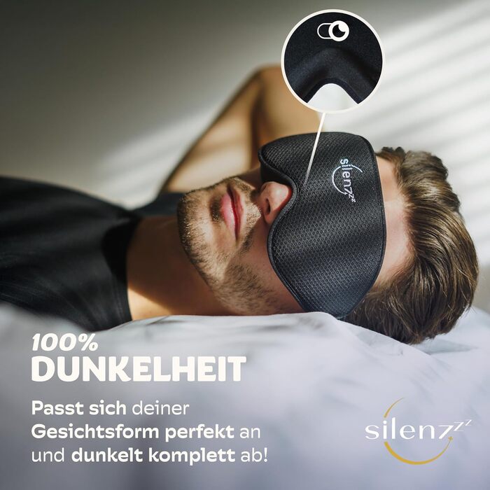 Преміум маска для сну 3D - комфортна пов'язка на очі для жінок та чоловіків - повна темрява, преміум якість, рожевий колір, 1 шт.