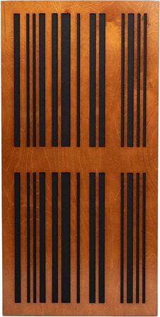 Акустична панель Bluetone Acoustics Slat AbFuser: абсорбер та дифузор для шумоізоляції приміщень (100x50x6 см, Тик)