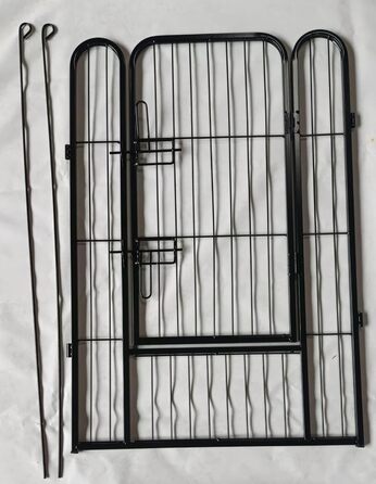 Вигул для цуценят, вольєр, клітка для собак, огорожа для собак, клітка для тварин, огорожа для тварин, клітка для собак з гратами, вигул для тварин, клітка для транспортування, вигул для кроликів, кемпінговий забір, кемпінговий вольєр, 12-TLG., 80 см, клі