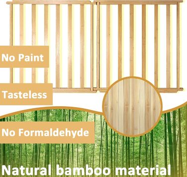 Захист для домашніх тварин з бамбука: сітка/загородження для собак та котів (2 панелі)