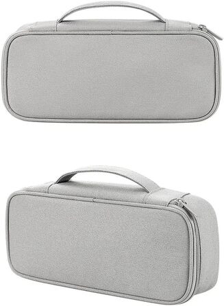 Органайзер для електроніки Arae Elektronik Organizer Tasche Kabel Tech Pouch - міцний водонепроникний чохол для кабелів та гаджетів (сірий, одиночний шар - L)