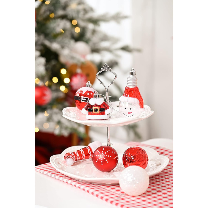 Набір ялинкових прикрас Valery Madelyn 70 шт. - ялинкові кулі, ялинковий декор з підвісками