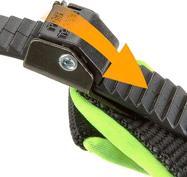 Шлейка для собак Ferplast Agila Fluo 3, неонове зелений, розмір 3 (37-57 см), м'яка підкладка, регулювання шнурком