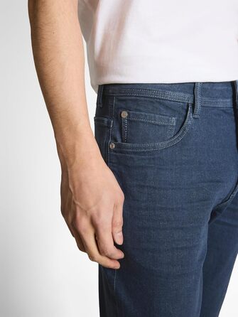 Джинси чоловічі TOM TAILOR TTJOSH Regular Slim з еластаном, синьо-сірий денім (36W/36L)