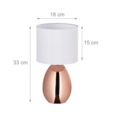 Relaxdays Bedside Lamp 2-Piece Set