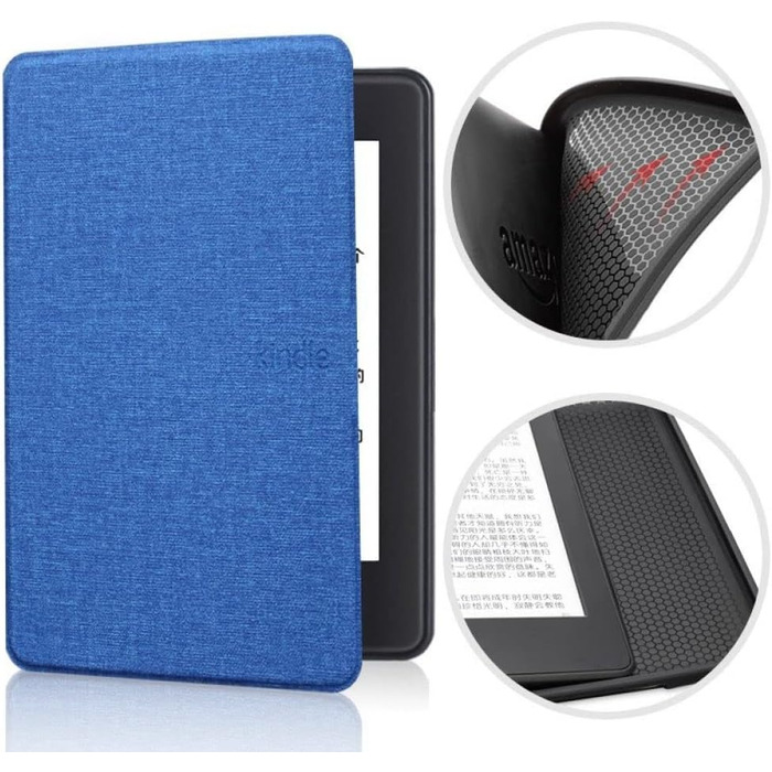 Чохол для Kindle (6.8 дюйми, 11 покоління) XYFCJK: м'яка тканина, відведення тепла, сумісний з Kindle Signature Edition та Kids Edition, блакитний, Paperwhite 5