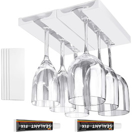 Підвісні тримачі для келихів вина ROLMZJX (2 шт.) - чорний та білий, для дому, ресторану, бару