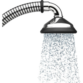The first showerhead with the Blue Angel eco-label. BUBBLE-RAIN espresso XL. Shower sustainably with our water bubble technology = over 60% water and energy savings. From an alpine manufactory.