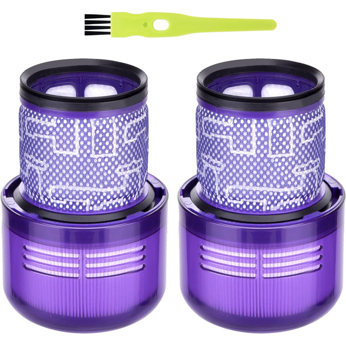 Фільтри для пилососа Dyson V7 V8: комплект 2 шт. HEPA, замінні, для моделей Animal та Absolute (# DY-96566101, DY-96747801)