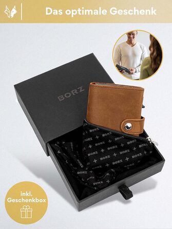 Стильне шкіряне портмоне MAXUS MAGNETIC 2 з відділенням для монет та AirTag, RFID захистом, для карток та грошей, синього кольору