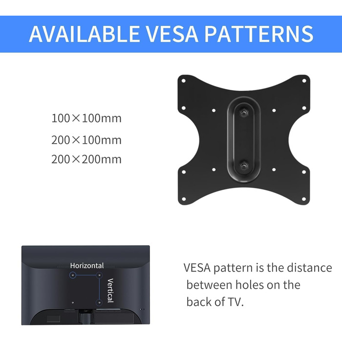 Suptek Adjustable TV Wall Mount for LCD LED Plasma Flat Screens - Tilting & Swivel (23-43 inch)