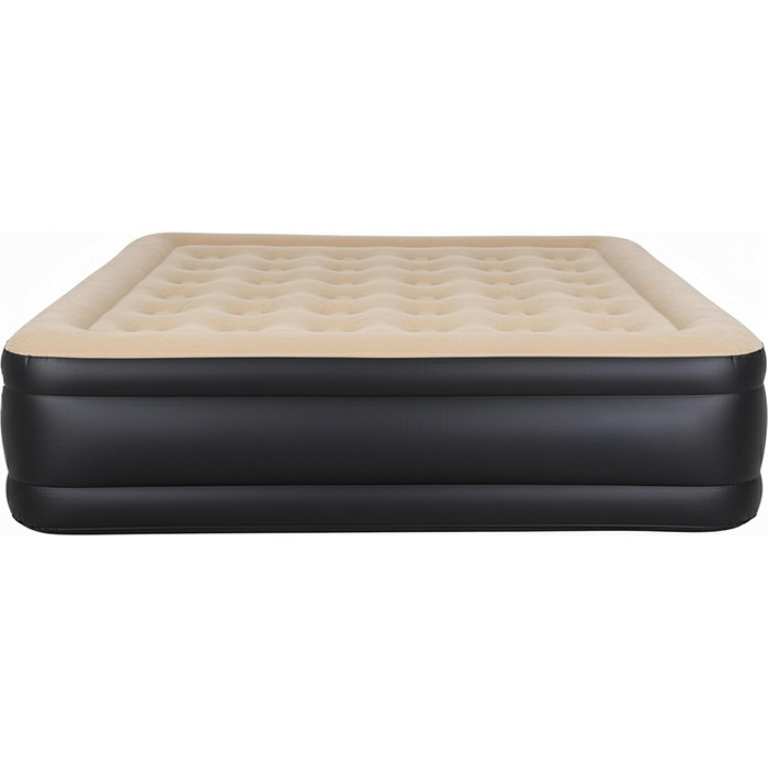 Надувний матрац Avenli для 2 осіб 203x157x47 см з вбудованим насосом - самонадувний матрац для кемпінгу та дому