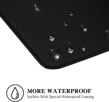 Килимок для миші ігровий RGB 800x300mm XXL, великий, з підсвічуванням 14 режимів, 7 LED кольорів, вологостійкий, антиковзкий, для комп'ютера PC, професійний, чорний