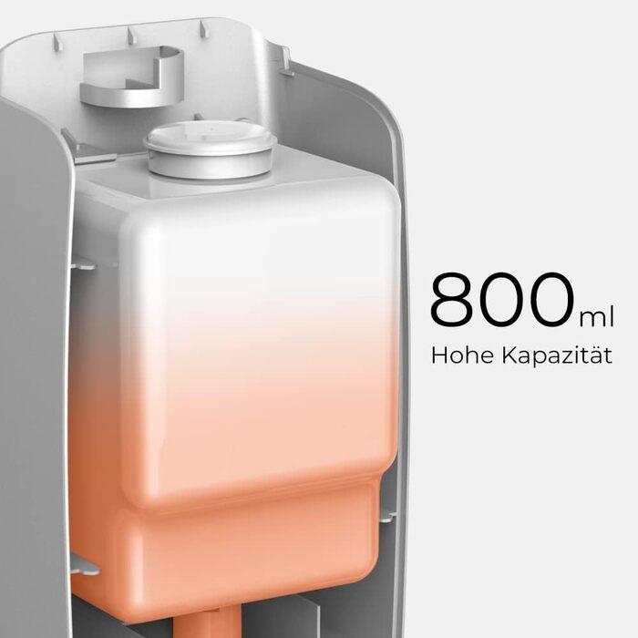 Настінний диспенсер для мила та гелю для душу (9088-Сірий)