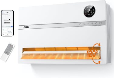 Електричний конвекторний обігрівач Dreo Smart Heizung - 2000W з Wi-Fi, пультом та таймером, PTC кераміка, енергозбереження