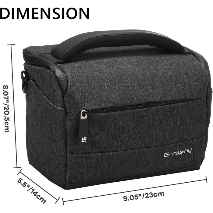 Водонепроникна сумка для камери G-raphy для DSLR (Чорний)