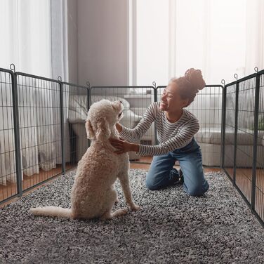 Вольєр для цуценят Froadp 6-TLG, загон для собак, 65 x 80 см, 12 елементів