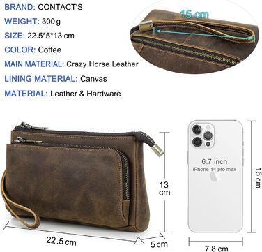 CONTACT'S FAMILY Electronic Travel Organizer, Tech Organizer, Tech Accessories, Carrying Case, Travel Cable Organizer Bag (Coffee)