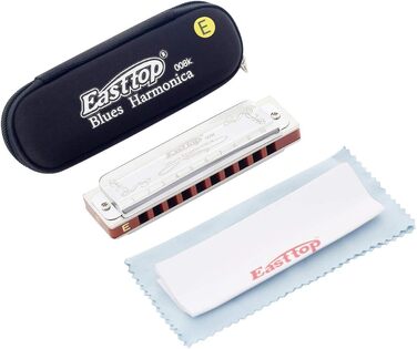 Гармоніка блюз East Top Diatonic 008K (E) - 10 отворів, 20 тонів, для дорослих, професіоналів та студентів