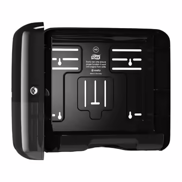 Tork Mini Spender for Z-Fold and Interfolded Paper Towels 553108, Elevation Design - Compact H3 Towel Dispenser for folded towels for single-sheet dispensing, black