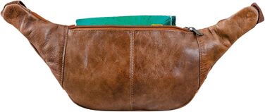 STILORD 'Maverick' - чоловіча/жіноча поясна/наплічна сумка з м'якої шкіри. Ідеальна для подорожей, фестивалів, трекінгу. Колір: античний коричневий