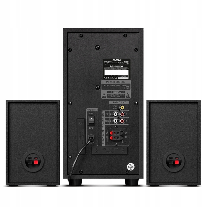 Акустична система 2.1 SVEN MS-2055, 55 Вт, чорна